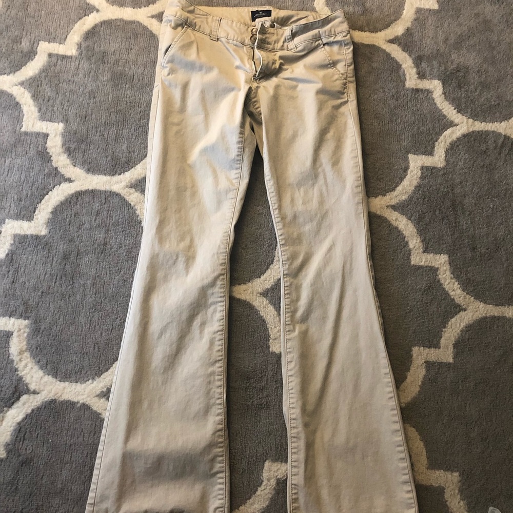AE Artist Flare Khaki Pants